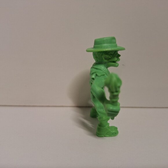 Grim Trekker SLUG Zombies Series 2 Green Mini Zombie Figure 2012 Fedora Torch - Picture 4 of 5
